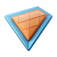 signature geometric Triangle grid, minimal, crisp edges, flat color with Scalable Design. expertly shot png