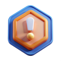 striking memorable Hexagonal badge with an exclamation mark. Clean lines, scalable, single-weight stroke with Scalable Design. png