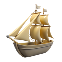 vibrant unparalleled Silhouette of a sailing ship. Crisp edges, clean lines, flat color with Scalable Design. png