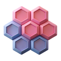playful radiant Overlapping hexagons, geometric, single-weight stroke, minimal with Scalable Design. expertly shot png