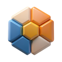 tirar o fôlego negrito tradicional hexagonal infográfico com seis segmentos, fresco arestas, plano Projeto. escalável, mínimo com escalável Projeto. Alto qualidade png