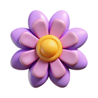 immaculate remarkable Simple flower character with a round center and petals. Clean lines, flat color, symmetrical design with Scalable Design. png