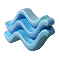 quintessential coastal Wave pattern with crisp edges. Single-weight stroke, flat color. Scalable, minimal with Scalable Design. ultra HD png