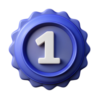 splendid remarkable Number one badge inside a circle. Clean lines, minimal design, with Scalable Design. png