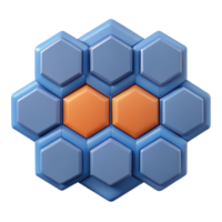 vibrant coveted Geometric pattern of hexagons, symmetrical design, flat color. with Scalable Design. png