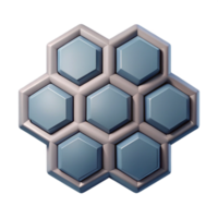 remarkable tropical Geometric pattern of hexagons. Minimal, single-weight stroke, with Scalable Design. flawless png