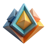 playful dazzling Abstract composition of triangles and rectangles. Crisp edges, flat color, minimal with Scalable Design. studio quality png