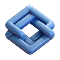 rare minimalist Interlocking squares, clean lines, flat color, crisp edges with Scalable Design. ultra HD png
