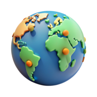 mesmerizing art deco World map with highlighted continents. Flat color, single-weight stroke, minimal design with Scalable Design. museum quality png