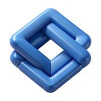 striking elegant Interlocking squares, clean lines, flat color, crisp edges with Scalable Design. detailed png