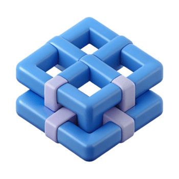 assinatura contemporâneo intertravamento quadrados formando uma grade. escalável projeto, plano cor, limpar \ limpo linhas com escalável Projeto. impecável png