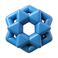 memorable mid-century Interlocking pentagons, sharp edges, clean lines with Scalable Design. detailed png