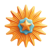 splendid signature Burst badge with radiating lines. Symmetrical, clean lines, with Scalable Design. png