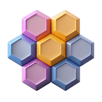 lockande årgång förregling hexagoner och trianglar, rena rader, platt Färg, med skalbar design. sakkunnigt skott png