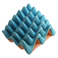 striking avant-garde Crisp edges, geometric wave pattern, flat color, with Scalable Design. perfect clarity png