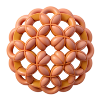 inspired vintage Geometric pattern of repeating circles. Symmetrical design with Scalable Design. detailed png