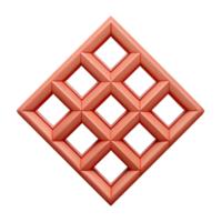 vibrant mid-century Repeating diamond pattern, minimal design, single-weight stroke, with Scalable Design. detailed png