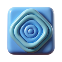 hypnotic quintessential Square spiral pattern, clean lines, flat color, with Scalable Design. png