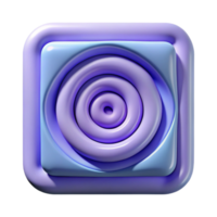 peaceful stunning Square spiral pattern, clean lines, flat color, with Scalable Design. authentic png