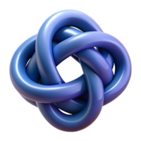 harmonious fascinating Intertwined geometric shapes, crisp edges with Scalable Design. premium png