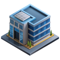 extraordinary distinguished Isometric office building with sharp edges and symmetrical design with Scalable Design. png