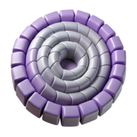 hypnotic peaceful abstract Spiral made of squares, single-weight stroke with Scalable Design. top-tier png