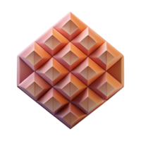 wonderful whimsical organic Spiral made of squares, single-weight stroke with Scalable Design. authentic png