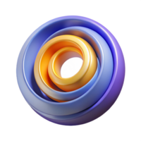 romantic breathtaking Abstract logo featuring a series of concentric circles. Single-weight stroke, minimal, with Scalable Design. studio quality png