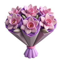 stunning exceptional Symmetrical flower bouquet with geometric shapes. Clean lines, with Scalable Design. png