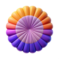 radiant contemporary Scalable, symmetrical flower pattern, minimal design, flat color with Scalable Design. sharp png