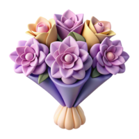 playful extraordinary Symmetrical flower bouquet with geometric shapes. Clean lines, with Scalable Design. detailed png