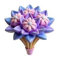 espetacular elegante simétrico flor ramalhete com geométrico formas. limpar \ limpo linhas, com escalável Projeto. magistralmente capturado png