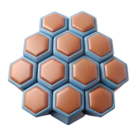 picturesque nordic Hexagonal tessellation. Single-weight stroke, geometric, flat color with Scalable Design. professional png