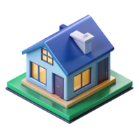radiante aclamado isométrico casa, plano cor, fresco arestas, simétrico Projeto com escalável Projeto. png