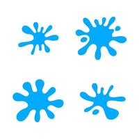 water drop splash set isolated on white background, splash water for element logo and icon, water drop splatter simple flat graphic design, splash water drop symbol for banner thai songkran festival vector