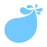 blob shape light blue soft for banner, copy space, aqua symbol shape for background, soft blue milk blob splash on white, water blobs droplet wave shape, simple milk shape for graphic design vector