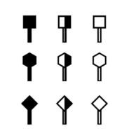 cursor black simple icon isolated on white, cursor symbol for pointer sign, cursor square arrow icons black for element design vector