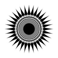 star shape swirl isolated on white, radius art line star swirl and cycle wave, optical line wave twirl black circle, dynamic motion curve of lines flowing wave, lines wave shaped star vector