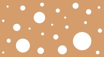 abstract white polka dot on brown pastel soft for background, polka dot white pattern cute, random scattered dots, brown soft and white polka dot pattern for confetti wallpaper vector