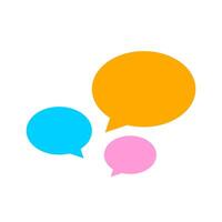 speech bubble ellipse isolated on white, dialog circle shape for graphic chat talk sign vector