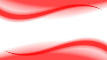 red soft wave shape graphic on white background, abstract red graphic smooth shape for banner copy space, blurred gradient red wavy swirl soft effect, beautiful red white wave curve for backdrop vector