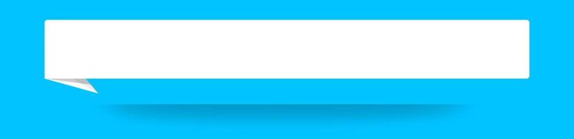 paper white label for speech bubble isolated on blue, banner white with paper label style, speech paper style for talk text, paper label dialog chatting graphic for message vector