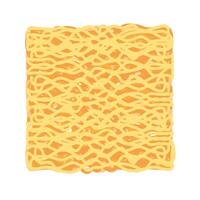instant noodles cube isolated on white, illustration ramen cubes or noodle for clip art, instant noodle rectangular block for fast food, ramen simple and flat drawing for icon vector