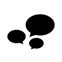 speech balloon ellipse isolated on white, speech bubble sign of communication symbol, black and white speech bubble for talk text, balloon message icon, dialog chatting graphic for icon talk vector