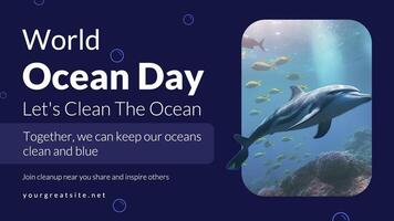 WORLD OCEAN DAY template