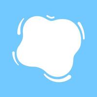 milk blob shape on light blue soft for banner copy space, aqua background, white milk blob splash on pastel blue, water blobs droplet wave shape for banner, milk blob simple graphics vector