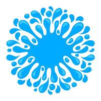 water drop splash blob isolated on white background, splash of water for element banner, water drop splatter simple for songkran festival copy space, splash water drop symbol for graphic banner design vector