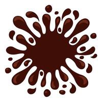 chocolate brown splash blob, drop brown liquid splash, icon splashing chocolate blob droplet, illustration cocoa brown liquid splash shape vector