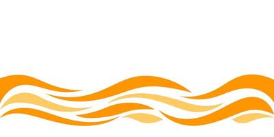 wave form graphic orange color, water waves orange for background, orange juice graphic ripples for banner background, copy space vector