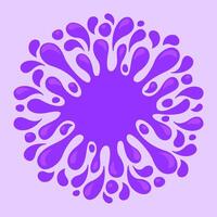 purple splash grape juice isolated on purple for background, graphic water blob pattern for design banner of vine packaging, illustration grape juice splash purple drop, water blob splash flow simple vector